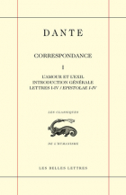 Couverture de Dante, Correspondance. Tome I