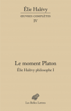 Couverture d'Élie Halévy, Le moment Platon