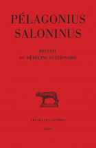 Couverture de Pélagonius Saloninus, Recueil de médecine vétérinaire