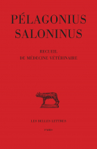 Couverture de Pélagonius Saloninus, Recueil de médecine vétérinaire