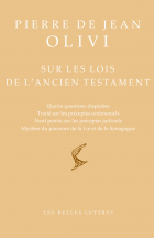 Couverture de Pierre de Jean Olivi, Sur les lois de l'Ancien Testament