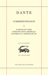 Couverture de Dante, Correspondance. Tome I