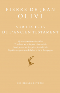 Couverture de Pierre de Jean Olivi, Sur les lois de l'Ancien Testament