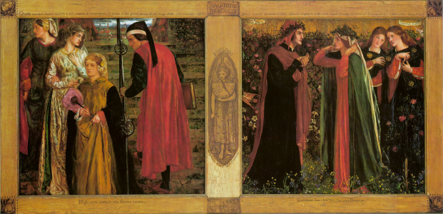 The Salutation of Beatrice, Dante Gabriel Rossetti, 1859-1863