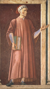 Dante, fresque du XVe siècle (source : Wikimedia)
