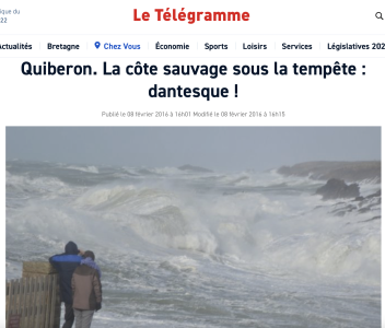 Dans les médias les grandes tempêtes sont souvent dantesques 