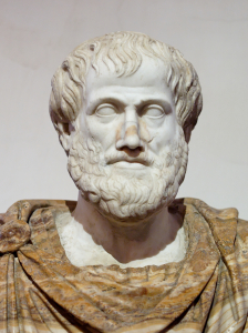 Buste d’Aristote (Marbre du IVe siècle av. J.-C. Source : Wikimedia)