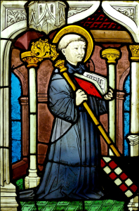 Bernard de Clairvaux (vitrail du XVe siècle. Source : Wikimedia). 