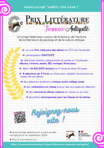 Prix Littérature Jeunesse Antiquité 6e ed