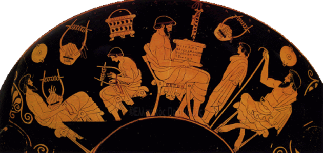 « Douris  School », vase attique, 490-485 av. J.-C. Source: Berlin, Staatliche Museen.