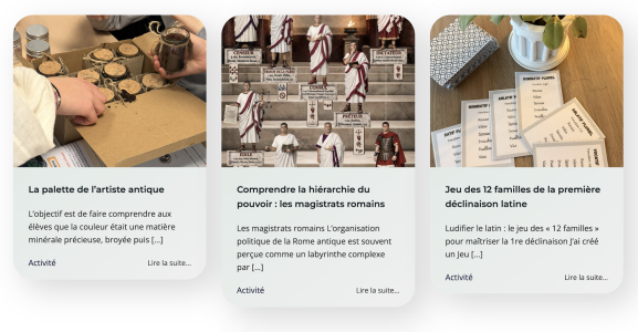 Quelques exemples de jeux sur le site de l'association Ludendo